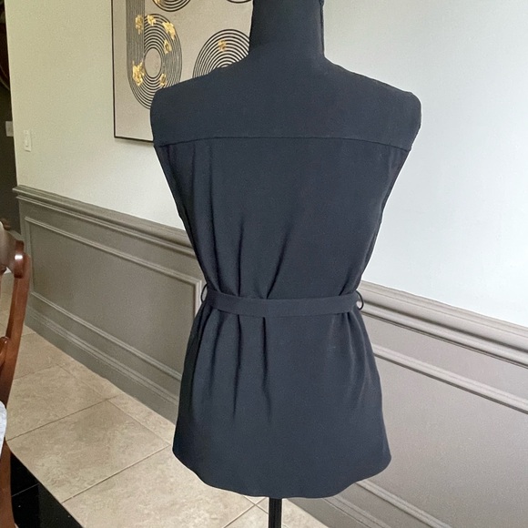 BCBG Black Belted Vest - Picture 2 of 5